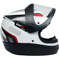 Capacete para Moto Fechado Automatic Branco com Viseira Cristal Tamanho 56 - FW3