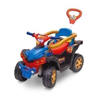 Quadriciclo Infantil Haste Anel Removível Vermelho Maral