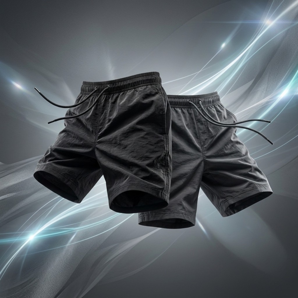 Kit 2 Shorts Bermuda Masculina Tactel com Elastano Leve Confortável Esporte Academia e Praia