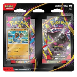 Cartas Pokémon TCG Blister Quadruplo Escuridão Absoluta Binacle 25 Cards Copag
