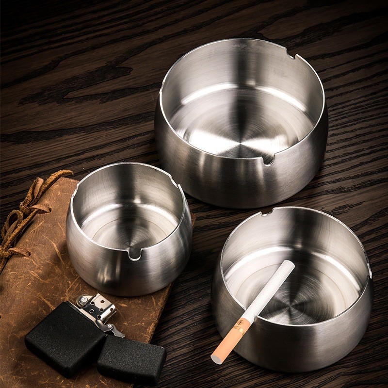 Cinto à prova de vento cinzeiro exclusivo com tubo de cobertura resistente a choques Extra grande Hexagonal Metal aprofu