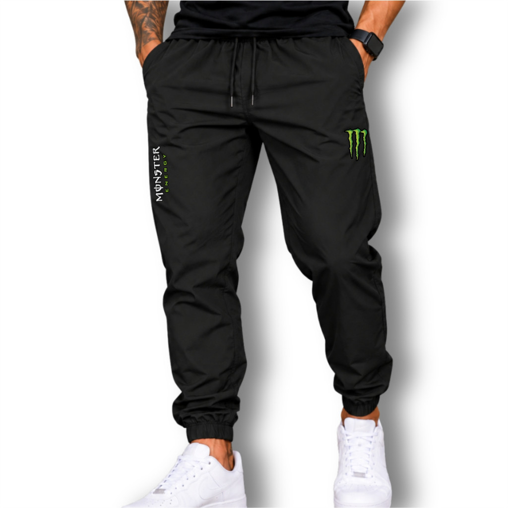 Calça Tactel Masculina Jogger CMNST 01 Esportiva Fitness Academia Treino Corrida Caminhada Casual Confortável Leve