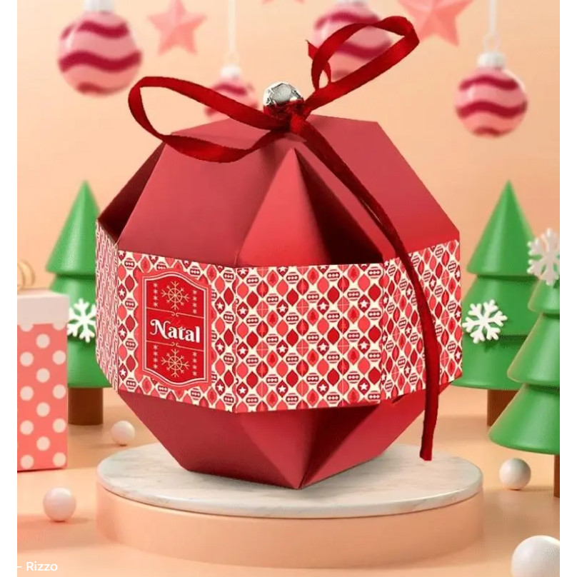 10 EMBALAGEM BOLINHA CLASSICA VERMELHA 1544 ( JANGO NATAL OUTLET ) XXX SAIDA AUTOMATICA OUTLET # — imagem 2 de 2