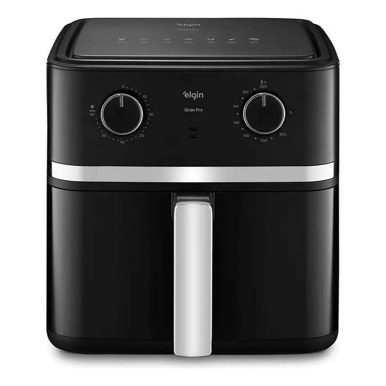 Imagem Air fryer Fritaderia Elétrica 8L Grelha Removível Gran Fry Elgin Preto