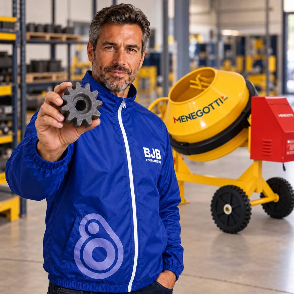 Peão Pião Cremalheira Betoneira P/ Menegotti 400 Lts Rental — imagem 2 de 2