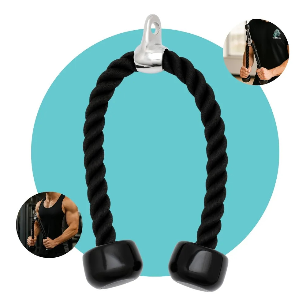 2x Corda Puxador Triceps Para Cross Over Profissional Academ