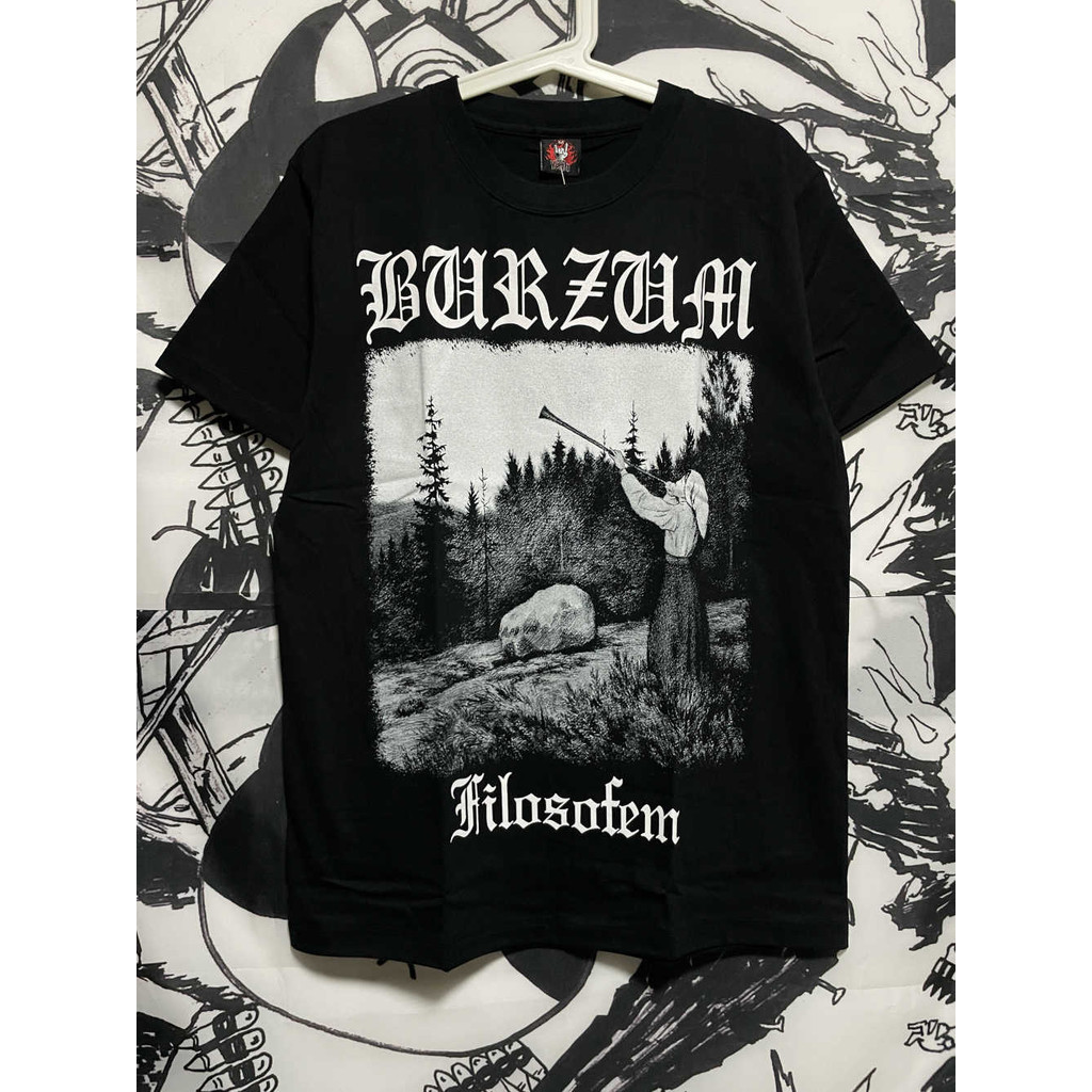 Music.Soul Camiseta Masculina Burzum Filosofem | Estética Black Metal Unissex 100% Algodão Para Fãs
