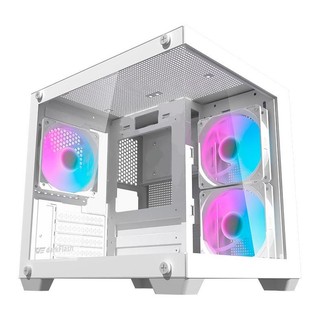 Gabinete Gamer Aigo Darkflash Durin D275M,Rainbow, Mid-Tower,L.Vidro, Com 3 Fans,Branco, …