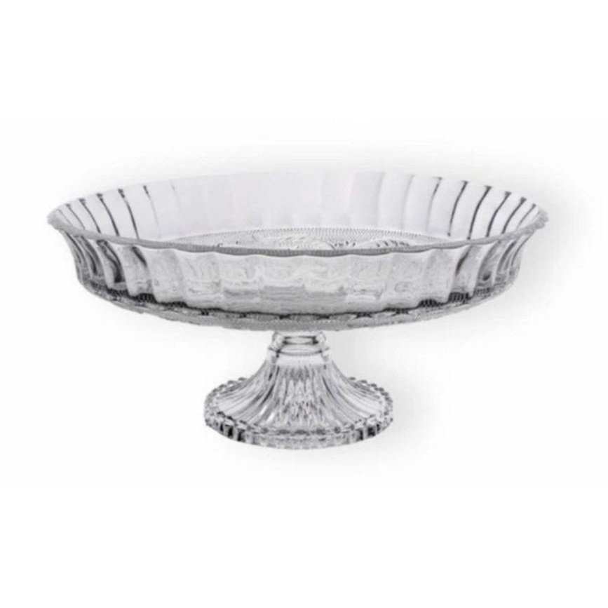 Fruteira Centro de Mesa de Vidro com Pé 30cm Tripoli Lehavi