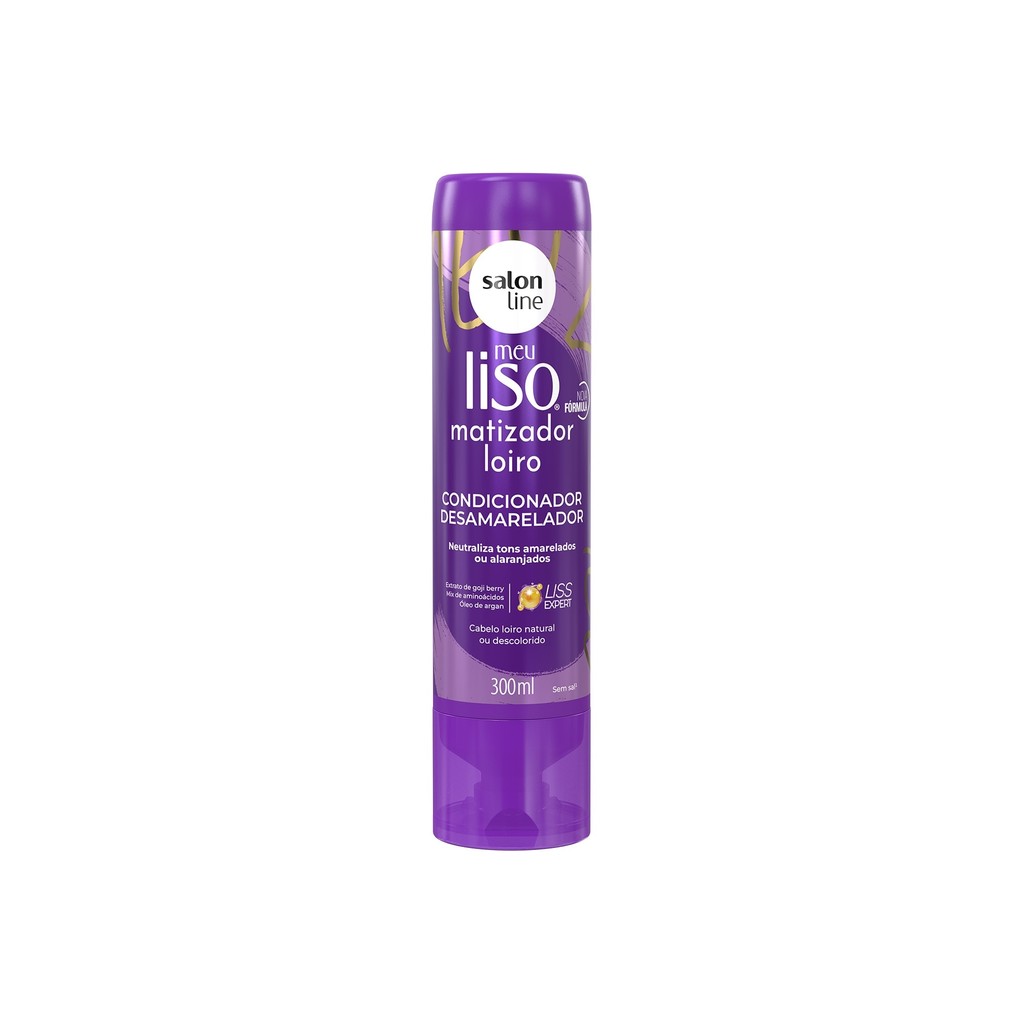 Condicionador Meu Liso Matizador Loiro Salon Line 300ml em Oferta na Shopee