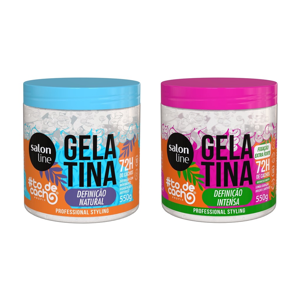Kit Gelatina Definição Natural + Gelatina Definição Intensa #todecacho em Oferta na Shopee
