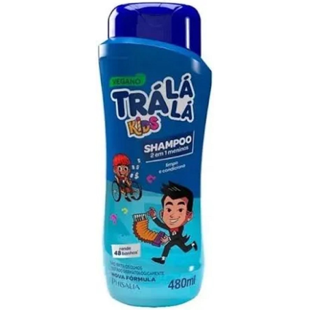 Shampoo Tra La La Kids 2em1 Meninos 480ml
