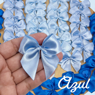 Laço Lacinho Cetim nº 5  Azul Royal Bebê Celeste 5 cm - 20 Unidades Presente Lembrancinha Artesanato em Oferta na Shopee