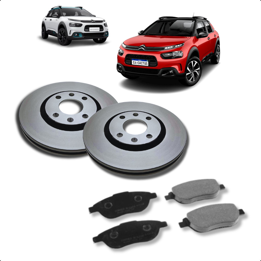 Kit Disco+Pastilha Freio Diant Sistema Bosch AirCross C3 Picasso C4 DS3 208 307