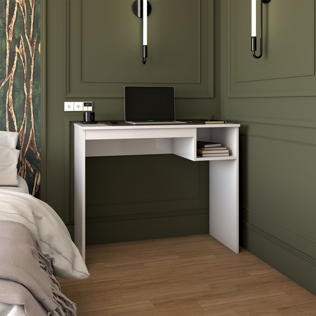 Mesa Escrivaninha Lugano 1 Nicho - Panorama Móveis em Oferta na Shopee