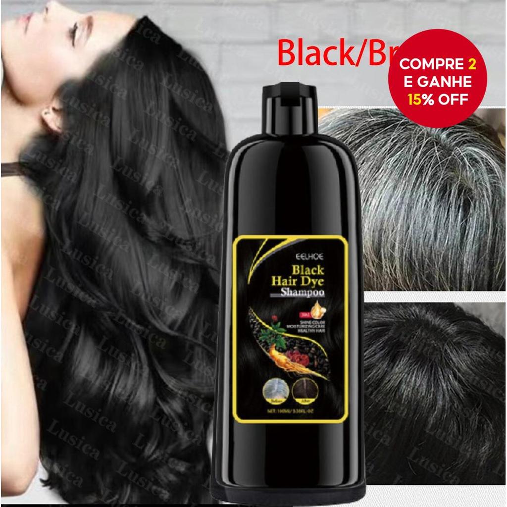 Shampoo De Tintura De Cabelo Hidrata , Melhora A Cor Do Naturalmente Mais Escuro 100ML