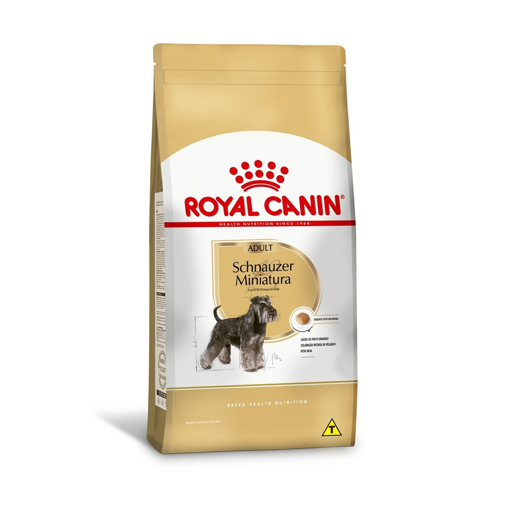 Ração Miniature Schnauzer Cães Adultos 7,5 Kg Royal Canin