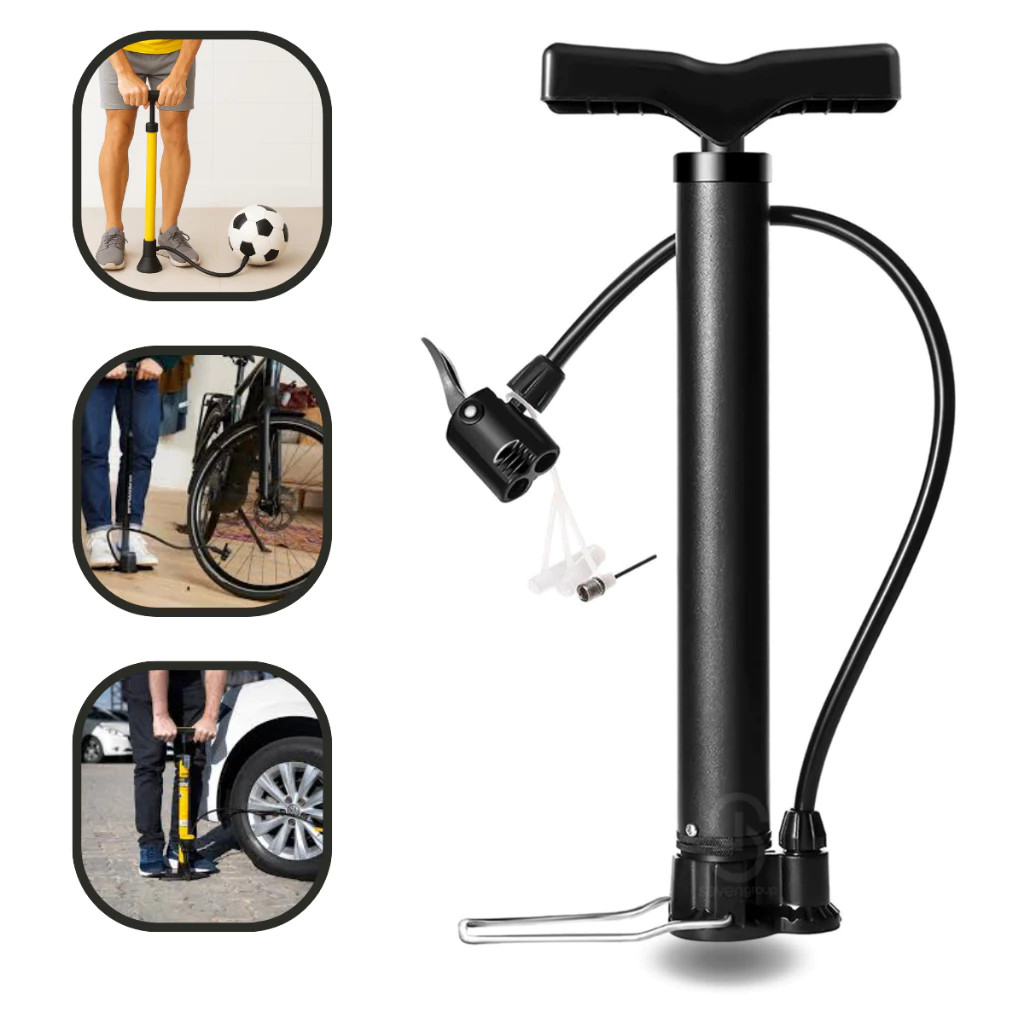 Bomba De Ar Encher Pneu Bicicleta Bola Moto Piscina Balão Forte Compacta e Leve bike