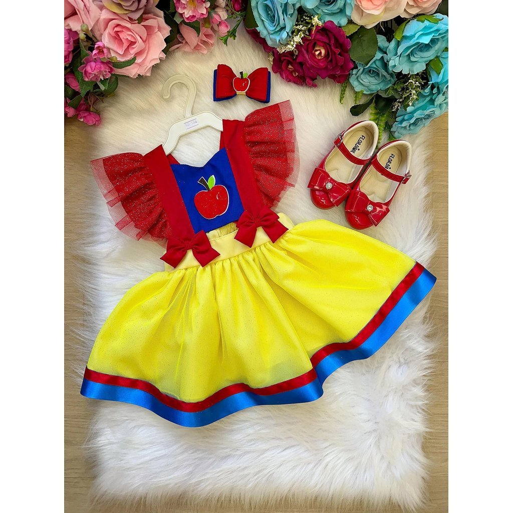 Vestido Princesa Belli Branca de Neve