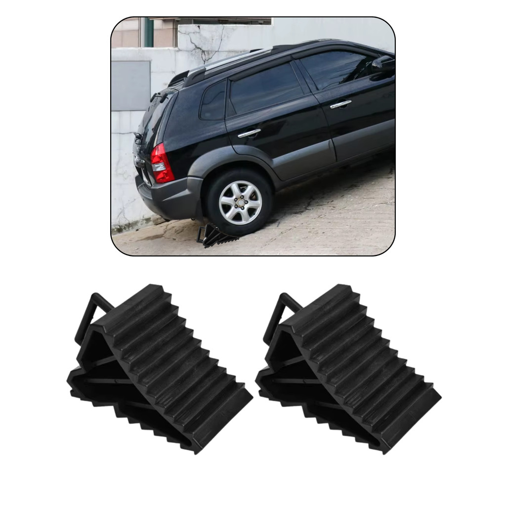 Kit 2 Calço Roda Carro Caminhão Onibus Van Universal Preto