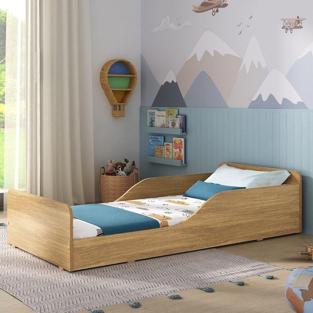 Cama Infantil Montessoriana com Colchão Incluso 100% MDF Melissa Plus Multimóveis MP2958 Madeirado em Oferta na Shopee