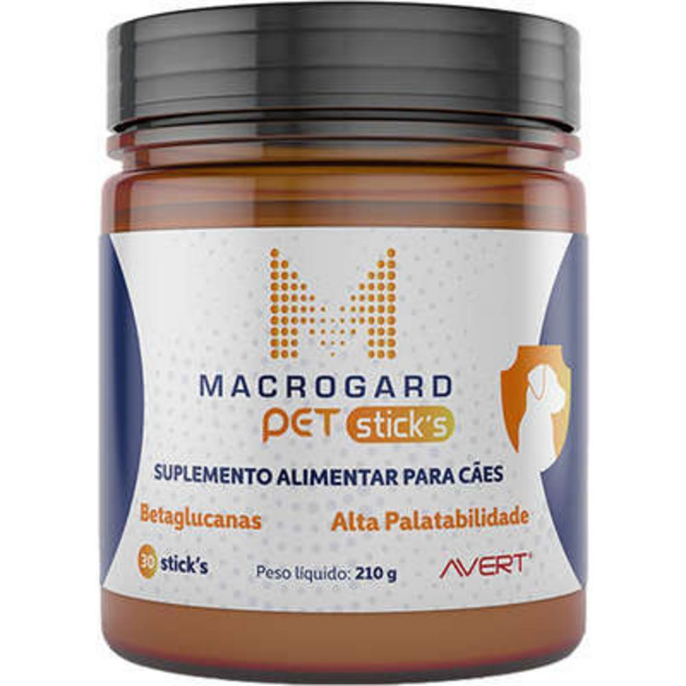 Suplemento Alimentar Macrogard Pet Sticks para Cães 30 Sticks 210g Avert