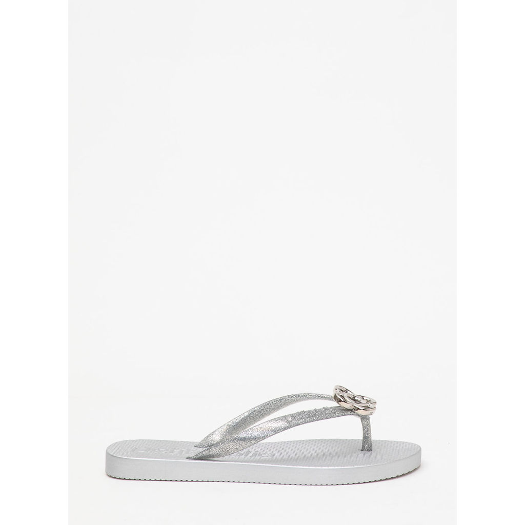 Chinelo Petite Jolie Fresh Full Glitter Prata/Ice PJ7704