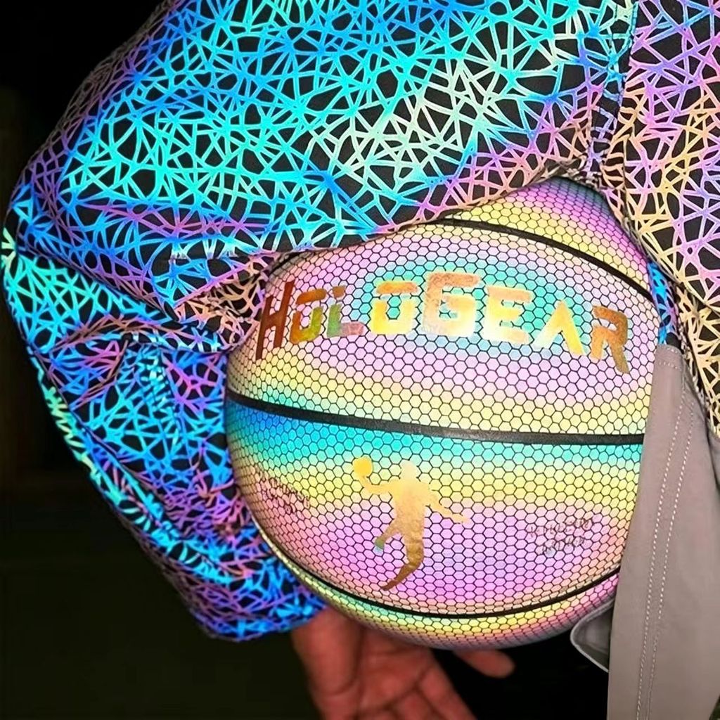 Americano único adulto basquete fluorescente noite reflexiva basquete combate real basquete treinamento interno Wear-Res
