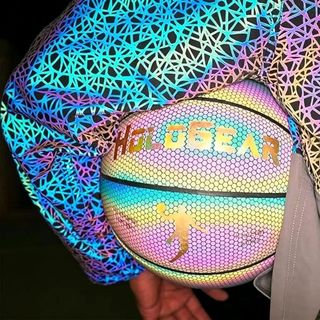 Americano único adulto basquete fluorescente noite reflexiva basquete combate real basquete treinamento interno Wear-Res