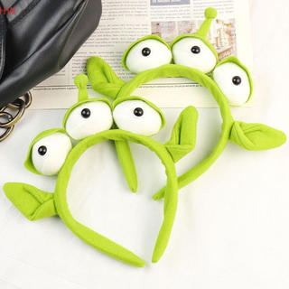 Conjunto de 1/2 peça de acessórios de chapéu de pelúcia de monstro alienígena de três olhos, adequado para o Halloween, 
