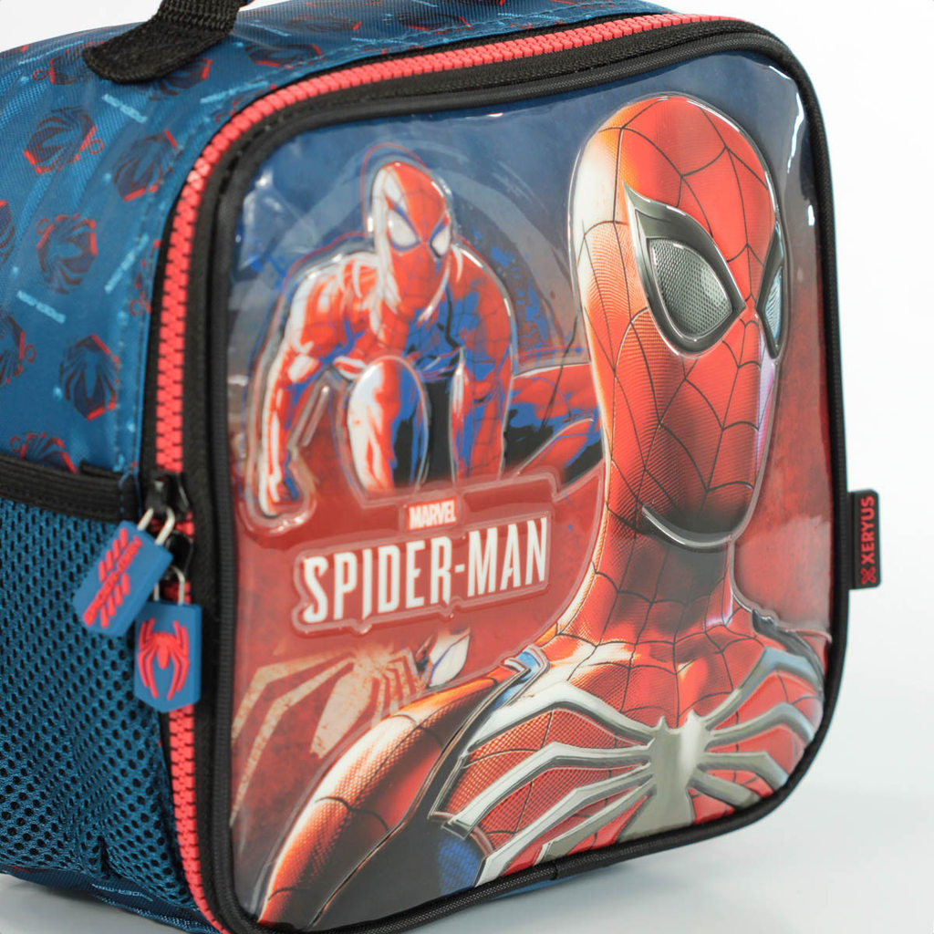 KIT Mochila Com Rodas + Lancheira Escolar Xeryus Spider Man - Infantil — imagem 2 de 2