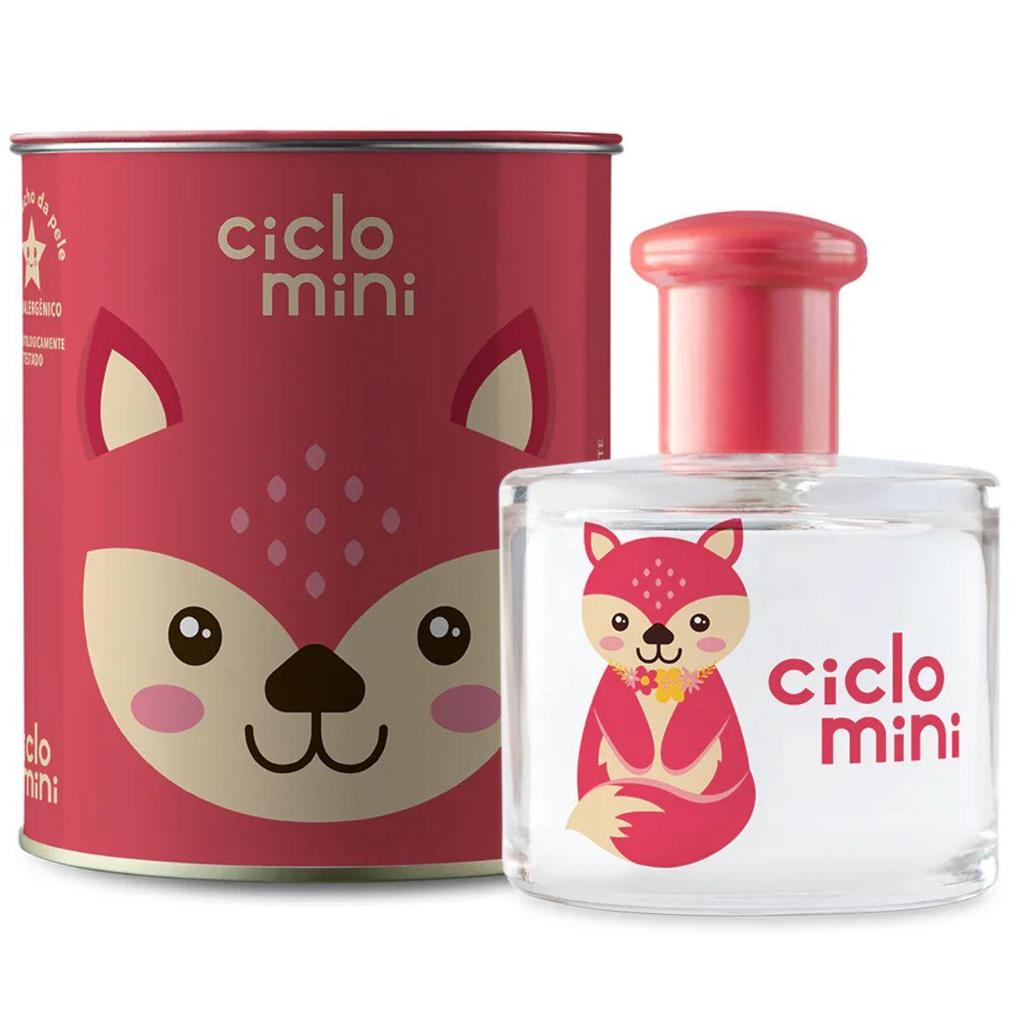 Água de Colônia Raposete Bebê Suave Infantil 100ml Ciclo Cosmeticos Com Lata