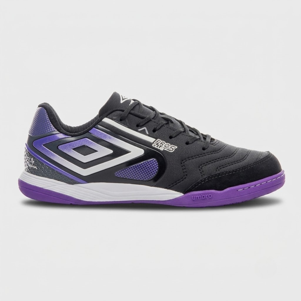 Chuteira Tênis Umbro Pro 5 Bump Club Original Preto