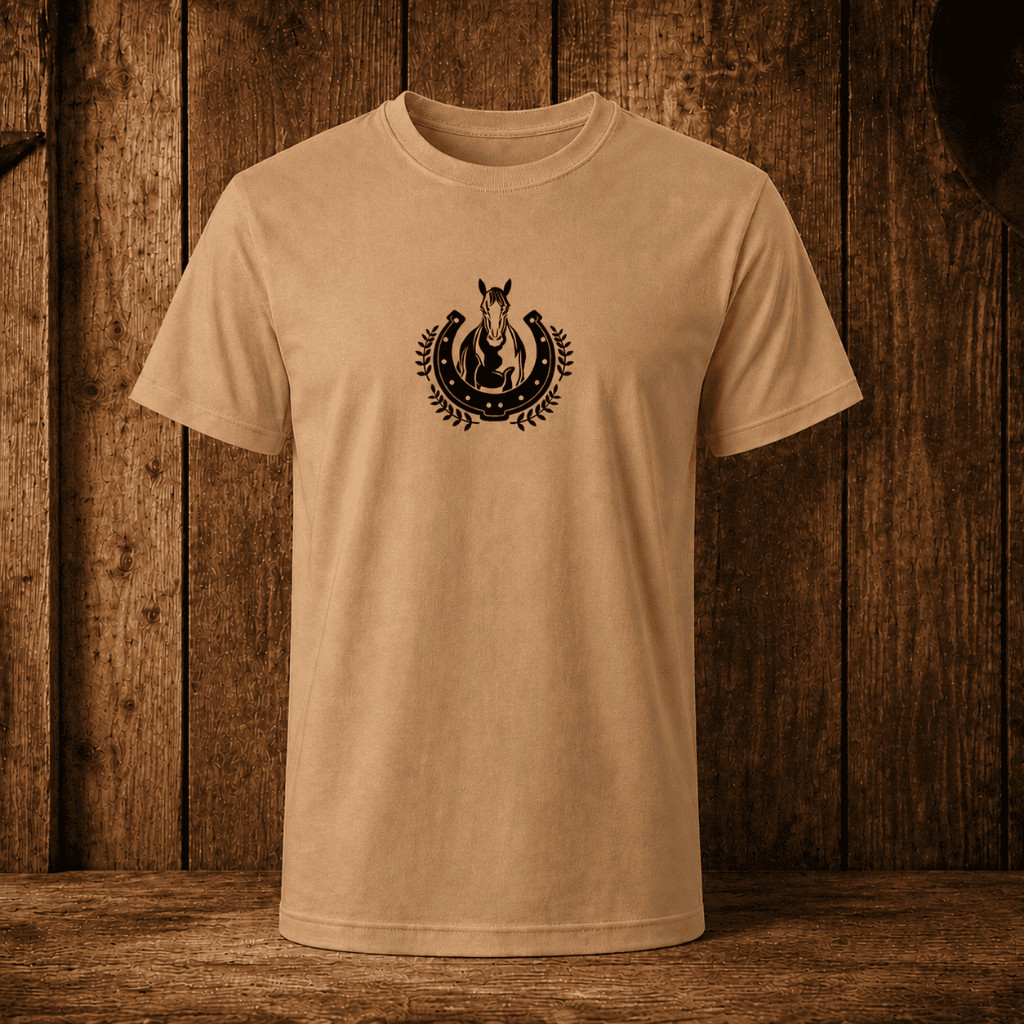 Camiseta Masculina 100% , Algodão Estampa Cowboy com Chapéu Rodeio Estilo Country Rústica Estampas e Cores Diversas