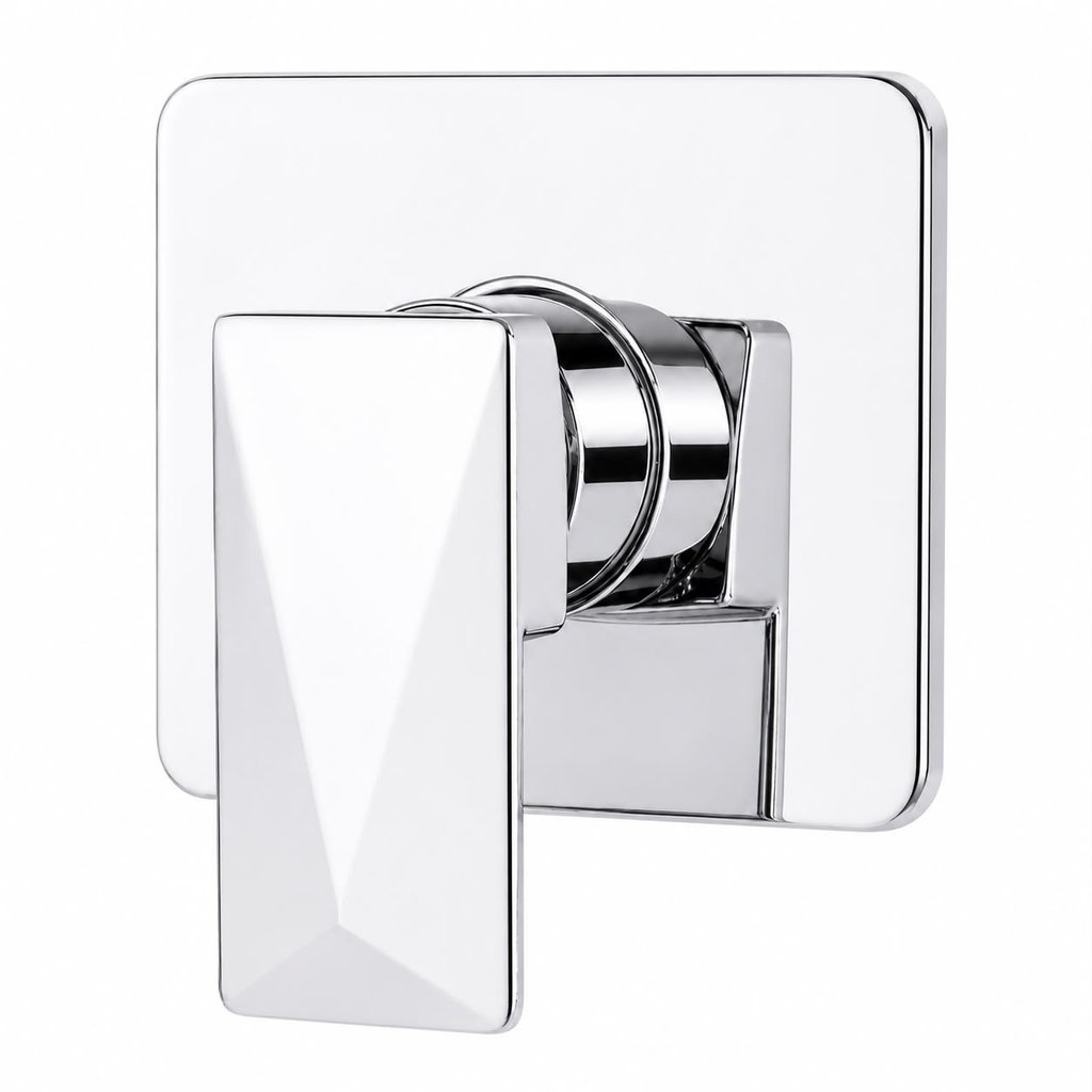Acabamento Para Registro Monocomando Base Docol Modelo Diamante Cromado em Metal