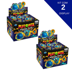 Kit Com 2 Chiclete Plutonita Mordida de Zumbi Arcor 180g