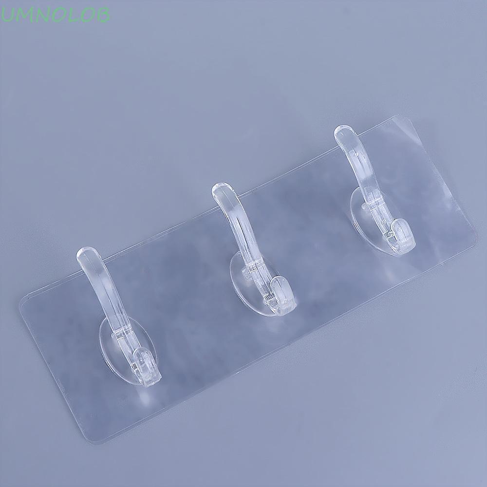 UMNOLOB Ganchos De Parede PVC Práticos Para Banheiro , Cabide Transparente Sem Rastros De Cozinha