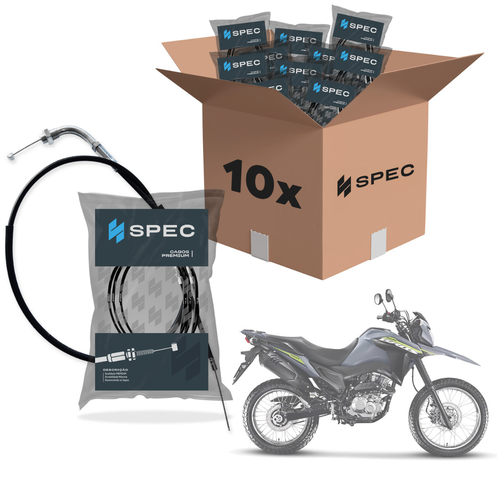 Cabo DE Acelerador 'A' Bros 160 Edd Esd 2016 2017 2018 Atacado Kit 10 Und SPEC ORIGINAL — imagem 2 de 2