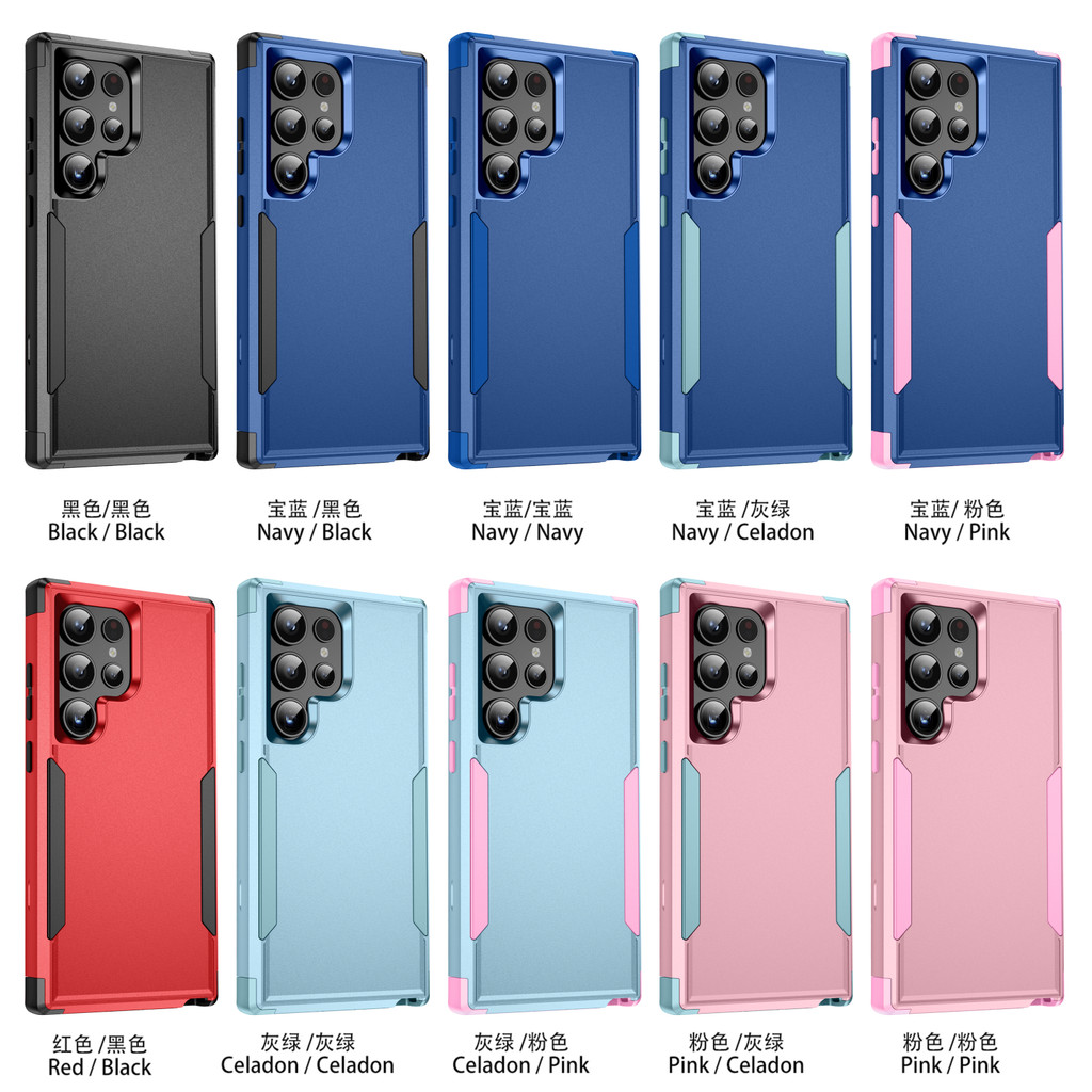 Capa Híbrida Três Em Um À Prova De Choque Para Samsung Galaxy S25 Ultra S21 S22 S23 S24 PLUS A13 A32 A33 A52 A14 A53 A54
