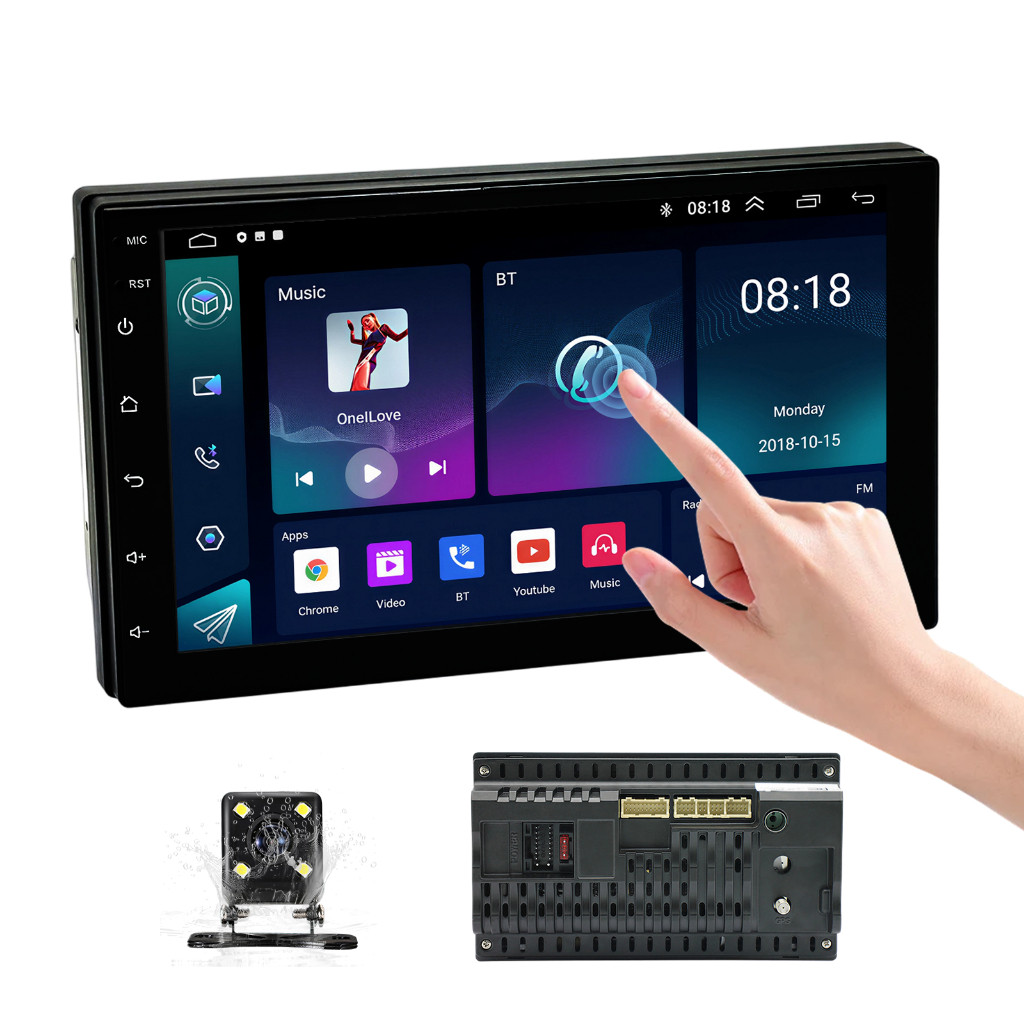 (Do São Paulo)Bluetooth 7 " 9 " 2 Din 4 + 64GB Android Carro MP5 Player Tela De Toque CarPlay E Rádio Do