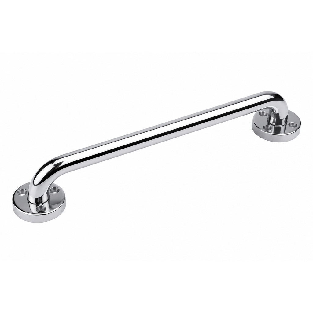 Barra de Apoio Banheiro Inox 30cm E 50cm Alça de Segurança para Idosos e PCD