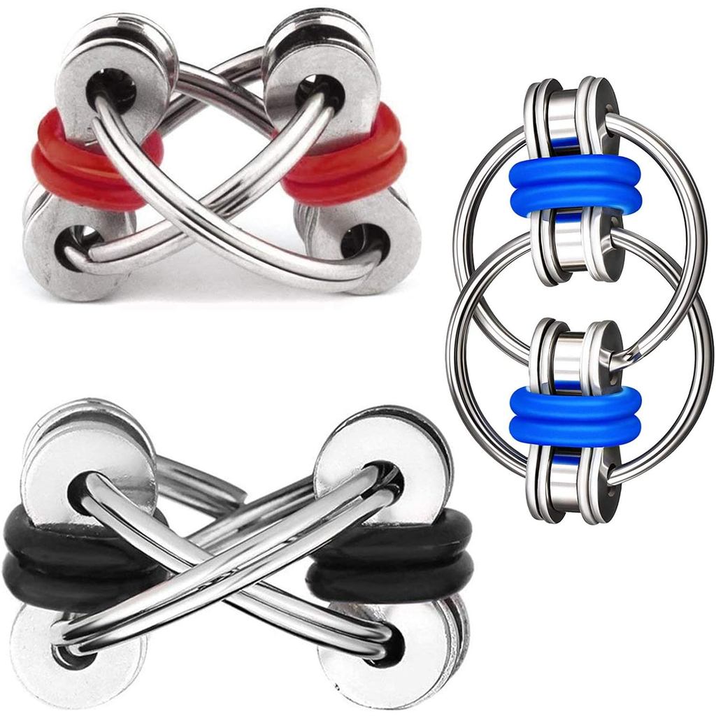 Brinquedo Antiestresse Flippy Chain para Alívio de Estresse e Ansiedade, TDAH e DDA, Brinquedos de Corrente de Bicicleta