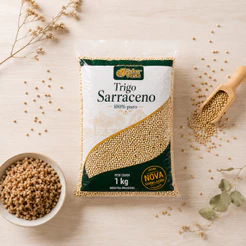 Trigo Sarraceno Mourisco Descascado 1kg Sabor Verde
