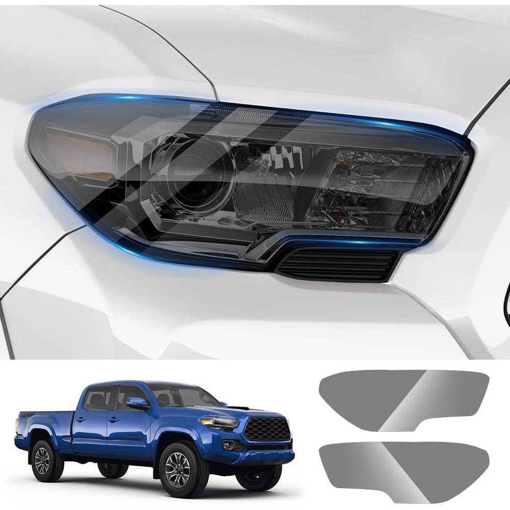 Película Protetora De Farol De Carro Para Toyota Tacoma 2016 2017 2018 2019 2020 2021 2022 2023 Acessórios Automóveis De