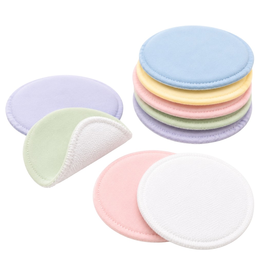 Kit Absorventes Reutilizáveis para Seios 100% Algodão Ecológico para Amamentação