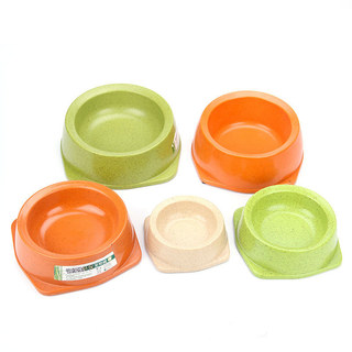 Tigela para cães de estimação, tigela de pelúcia Bichon para cães, suprimentos para cães e gatos, tigela única comi