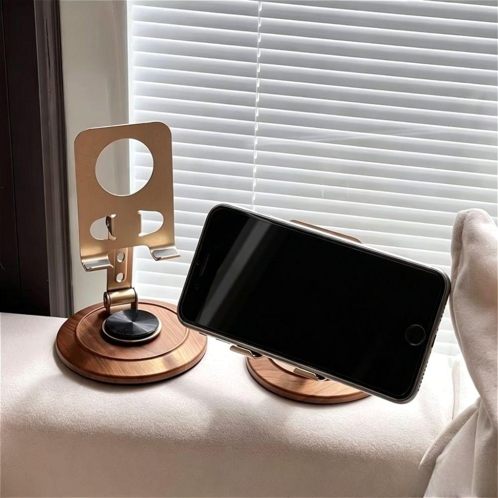 Suporte Para Telefone ZHDYEB , 360 ° Dobrável Do De Mesa Da Rotação , Universal Retro Ajustável Tabuleta