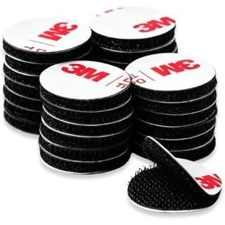 Fita adesiva de velcro de 1,2 x 2 polegadas, 10 pares, fita de montagem resistente, tiras adesivas interligadas, base ad