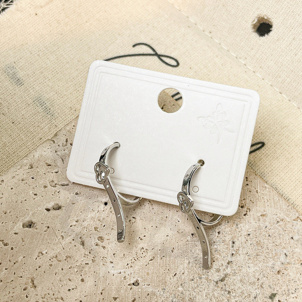 | 【cartelas de brincos feminino】 | kit brinco aço inoxidável ✽Luz francesa luxo temperamento nicho Design brincos exclus