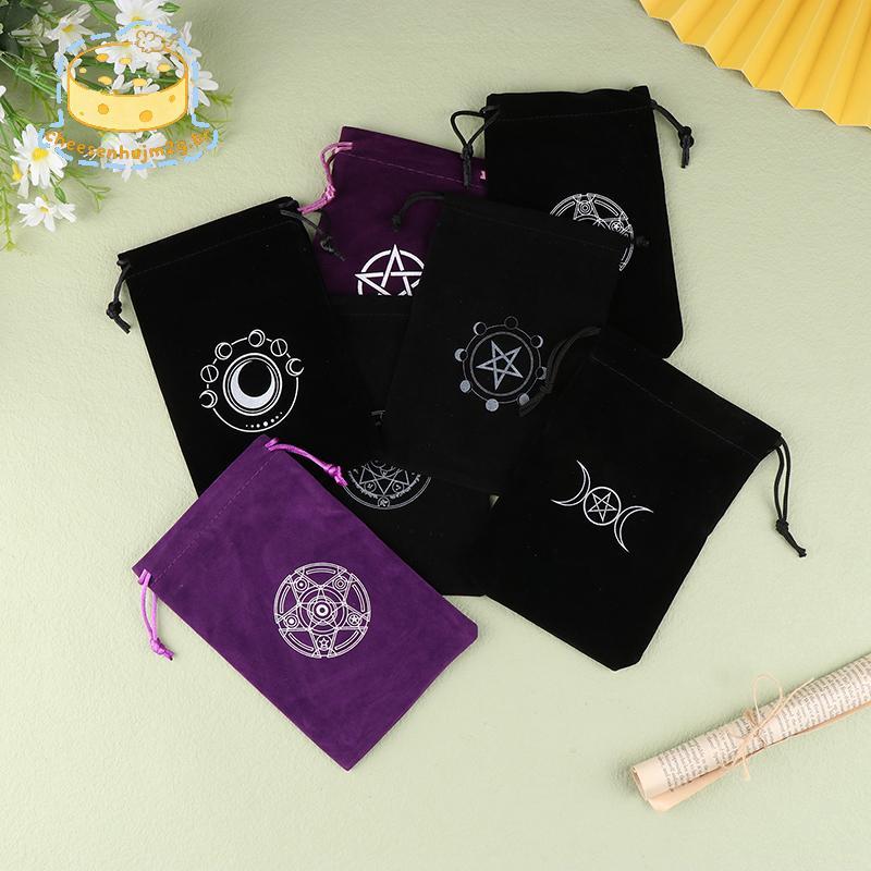 cheesenhujm2g Veludo Tarots Oracle Cards Bolsa De Armazenamento Com Cordão-1Pc BR